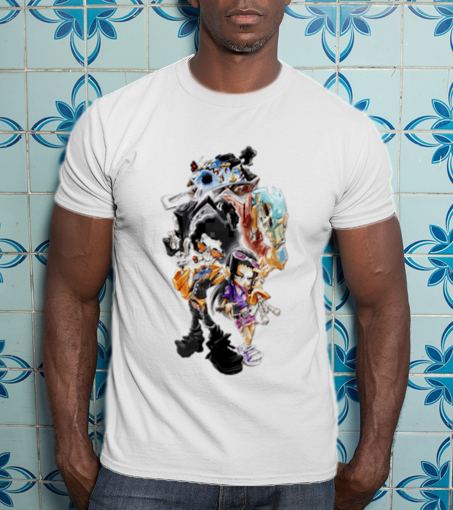 Brook Jinbe Franky Nico Robin One Piece Characters T-Shirt