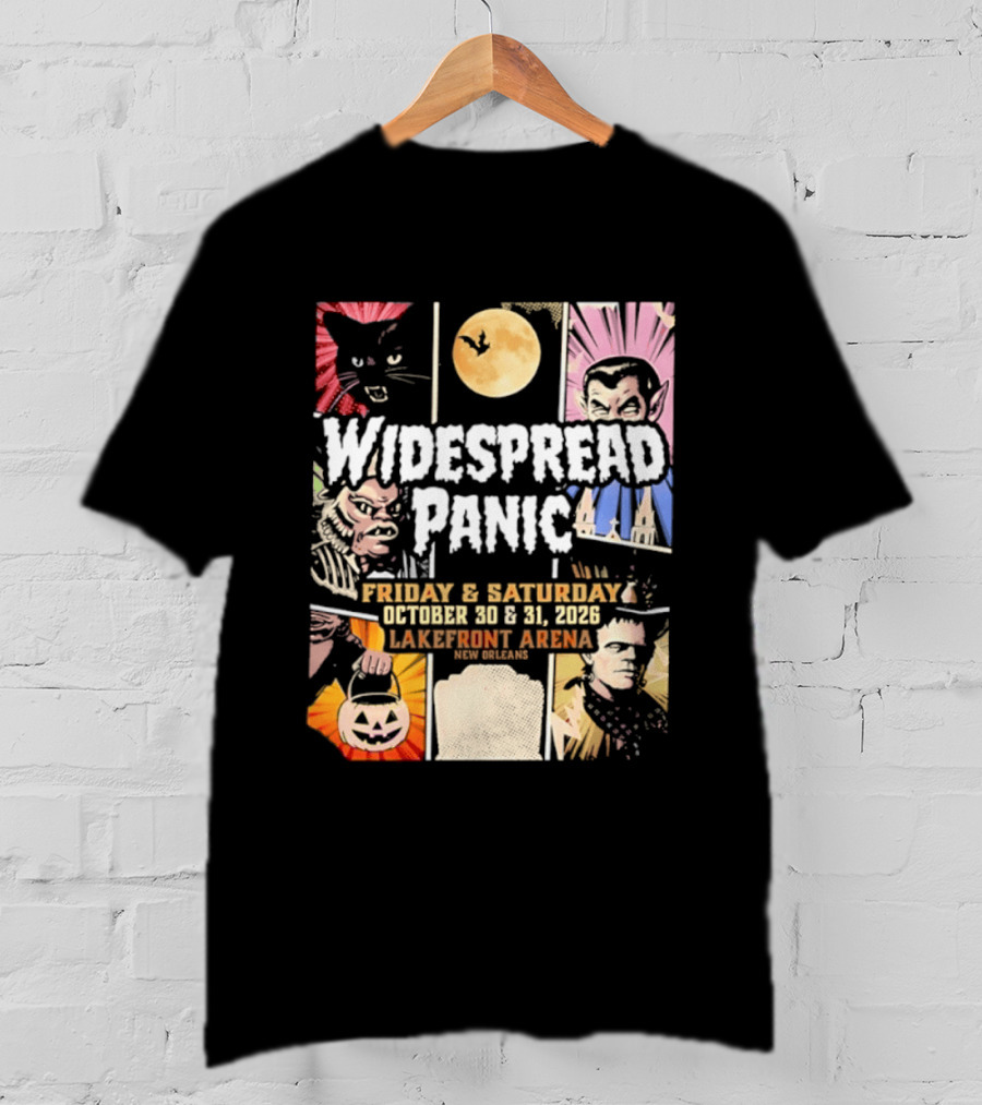 Widespread Panic Halloween Weekend October 30 & 31 2026 Lakefront Arena Event T-Shirt