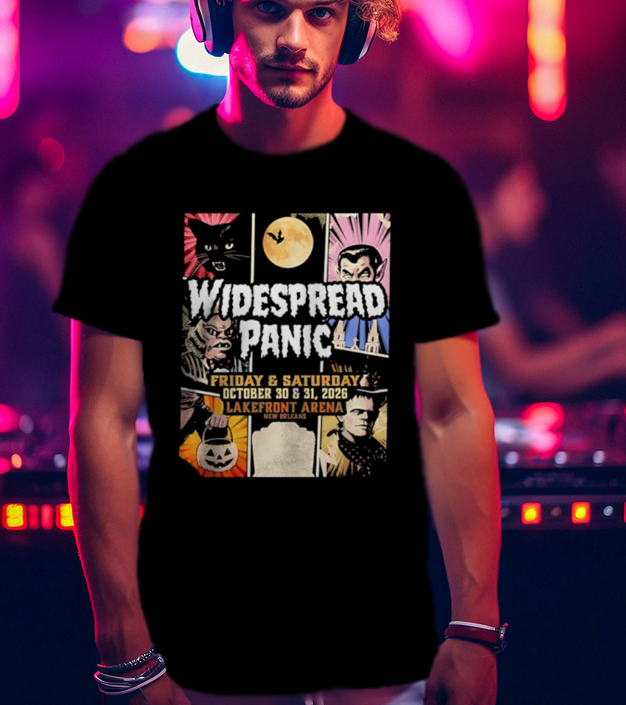 Widespread Panic Halloween Weekend October 30 & 31 2026 Lakefront Arena Event T-Shirt