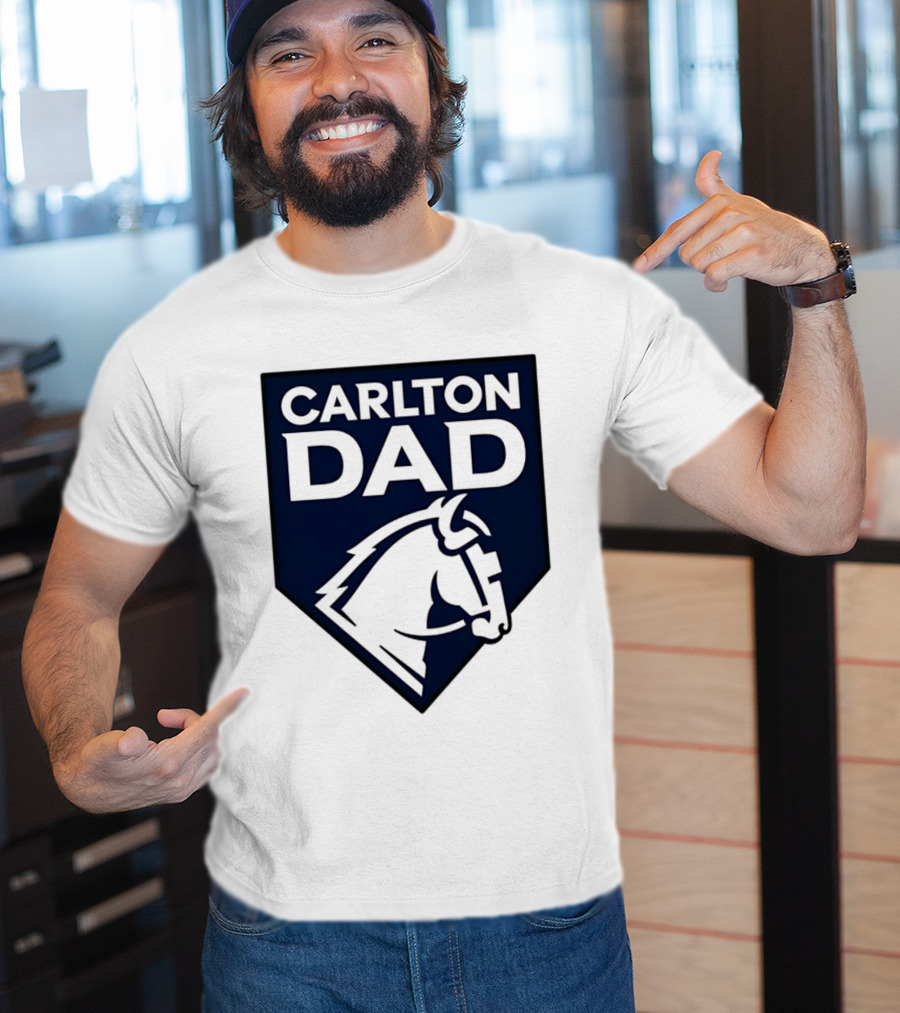 Carlton Dad AFL Father Football Club Horse T-Shirt