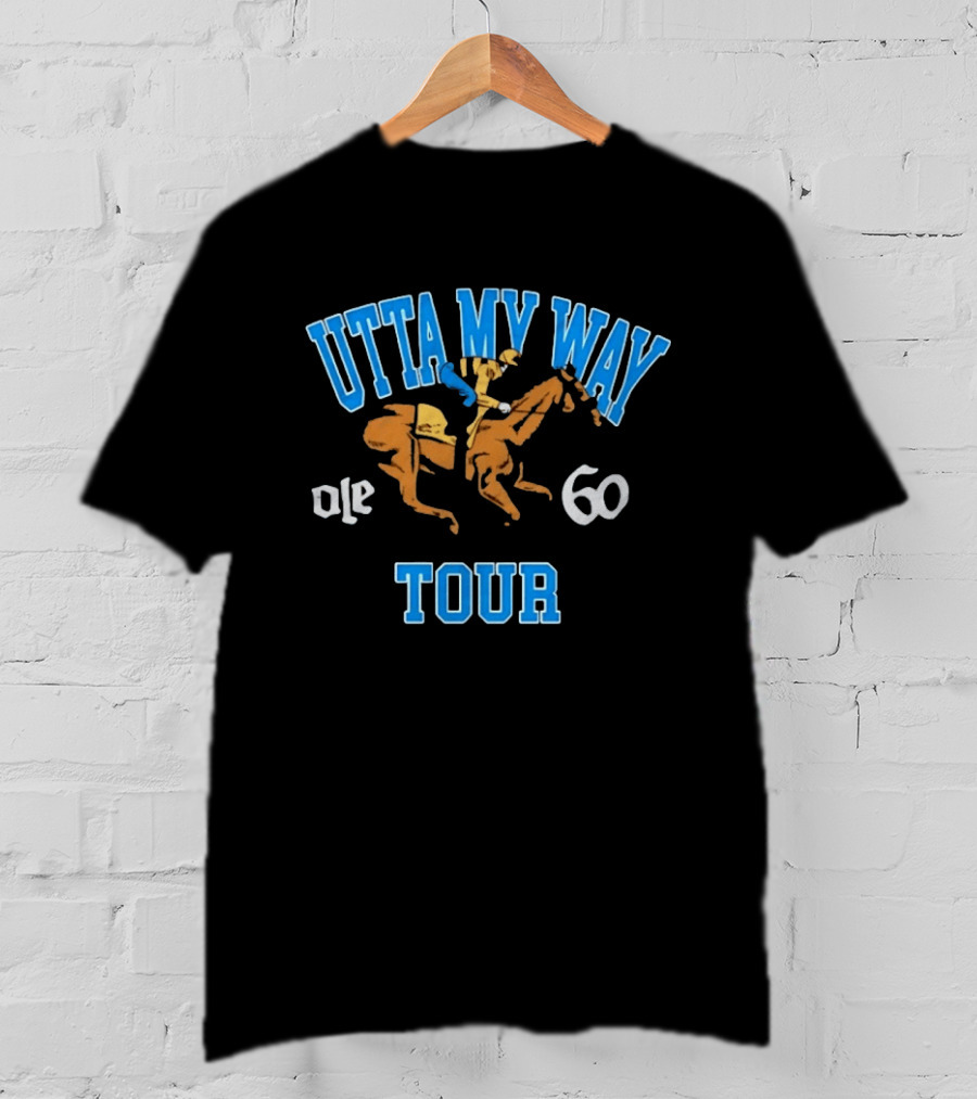 UTTA MY WAY Ole 60 Tour Horse Racing Jockey T-Shirt