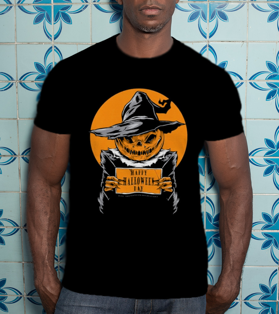 Halloween Pumpkin Witch Vintage Horror Comic Book T-Shirt
