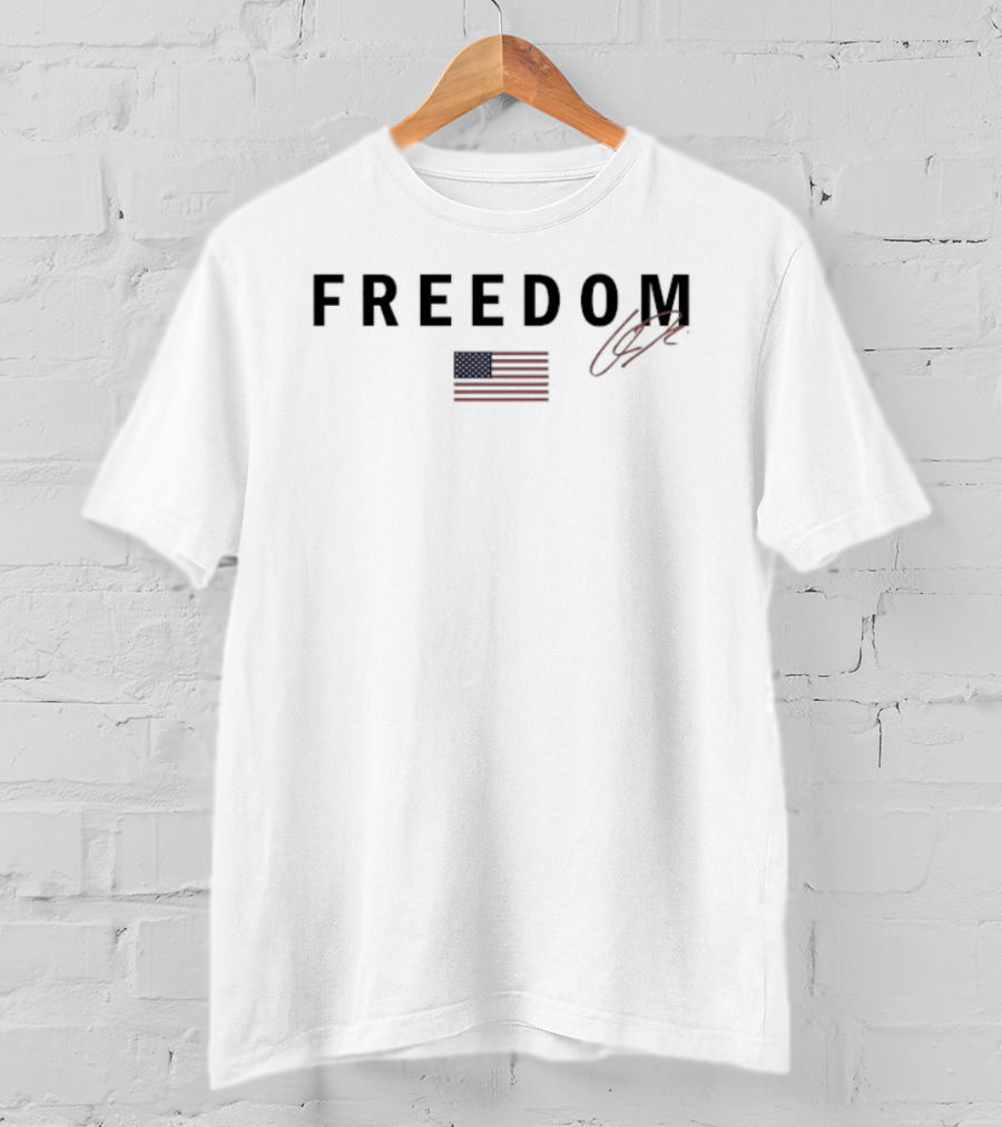 Freedom USA Flag Charlie Kirk Republican T-Shirt