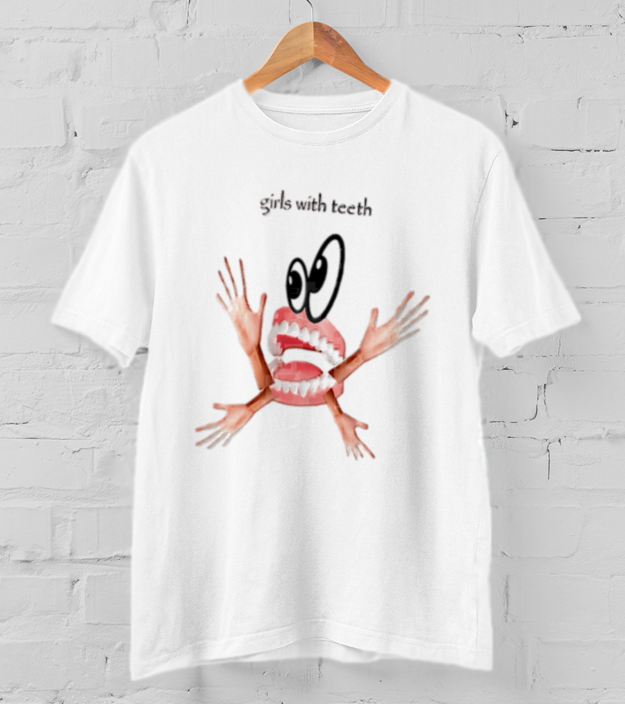 Girls With Teeth False Teeth Human Arms Eyes T-Shirt