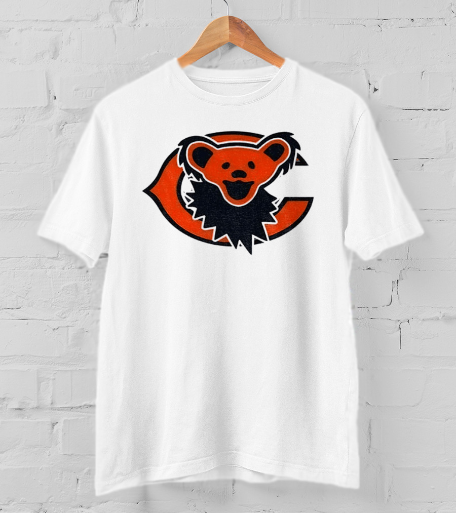 Chicago Bears Grateful Dead Dancing Bear T-Shirt