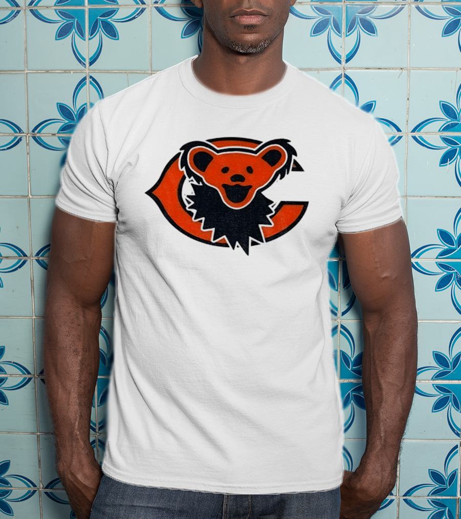 Chicago Bears Grateful Dead Dancing Bear T-Shirt