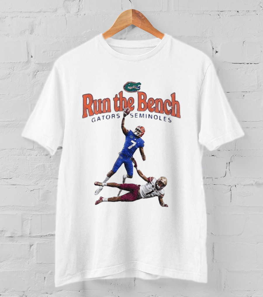 Run The Bench Gators Seminoles Football Rivalry T-Shirt