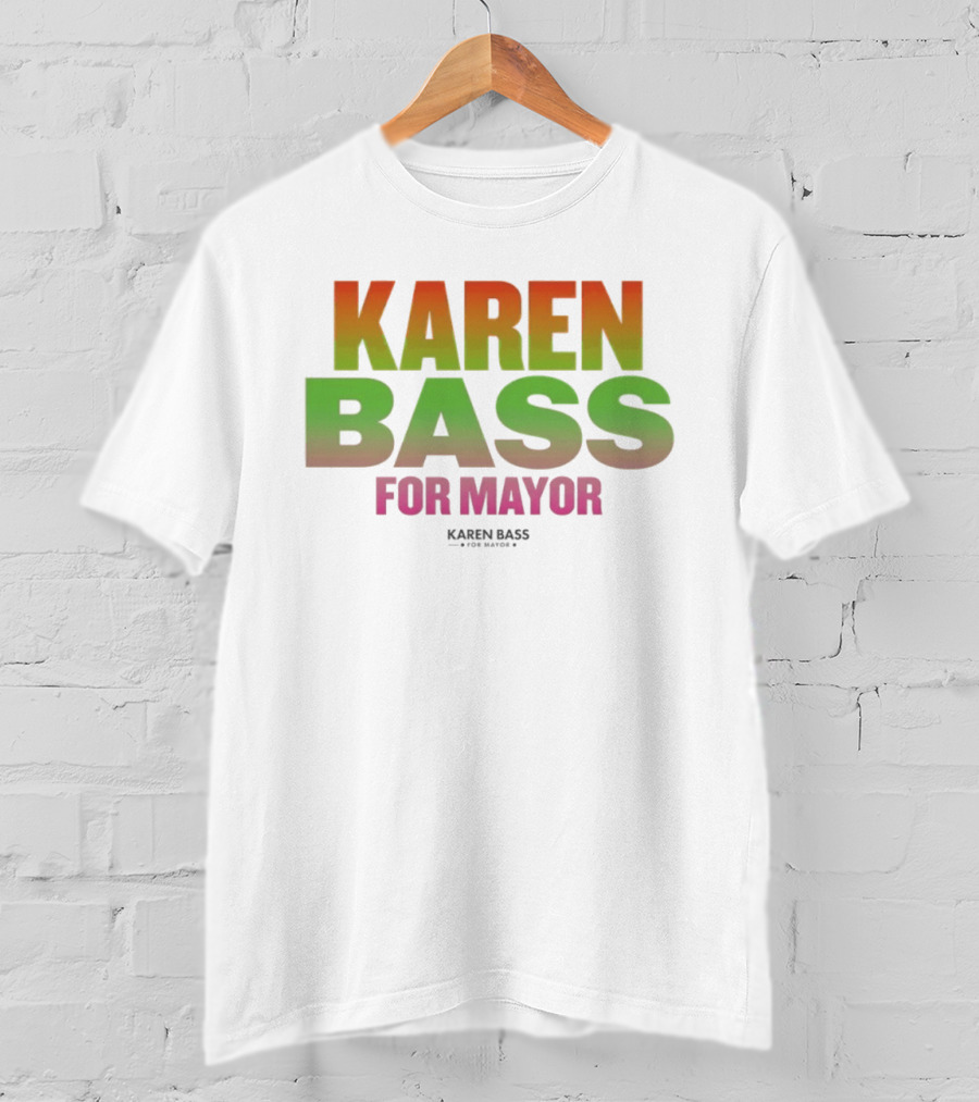 Karen Bass For Mayor LA Politics Election Gradient T-Shirt