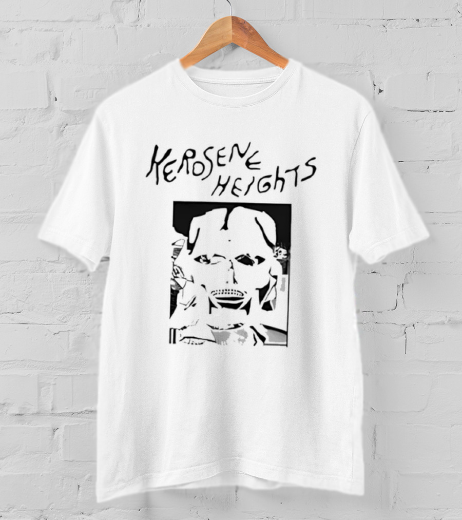 Kerosene Heights Indie Band Handwritten Style With Abstract Face T-Shirt