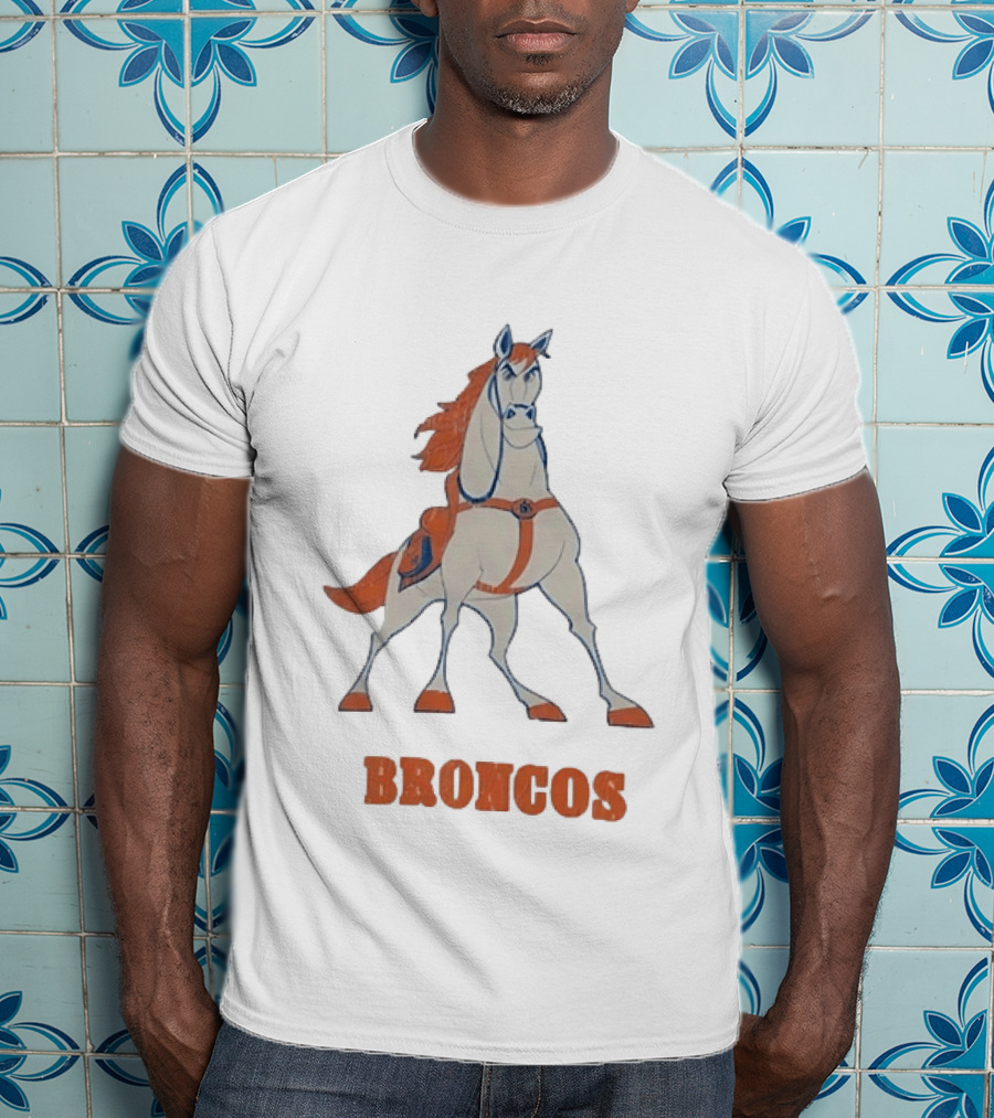 Maximus Broncos Football Horse Denver Broncos T-Shirt