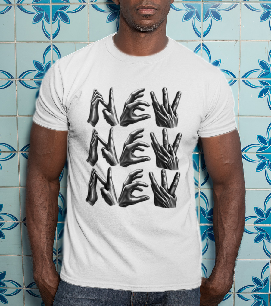 New Hand Sign Finger Spelling 3D Gesture Language T-Shirt