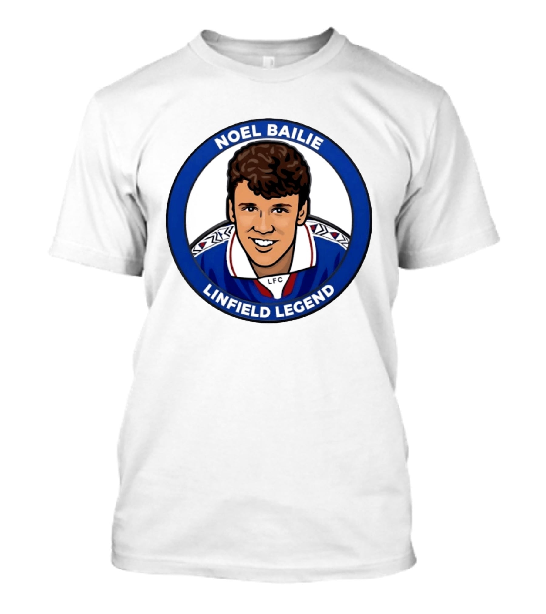Noel Bailie Linfield Legend LFC Irish Football T-Shirt