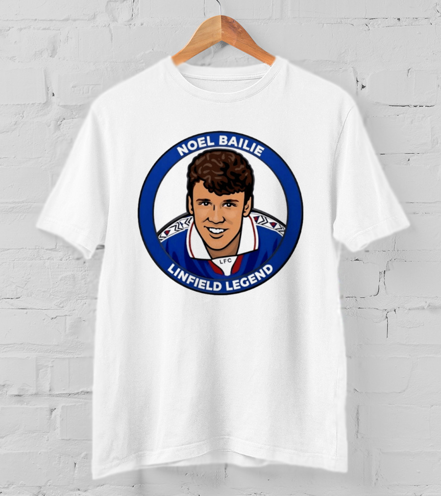 Noel Bailie Linfield Legend LFC Irish Football T-Shirt