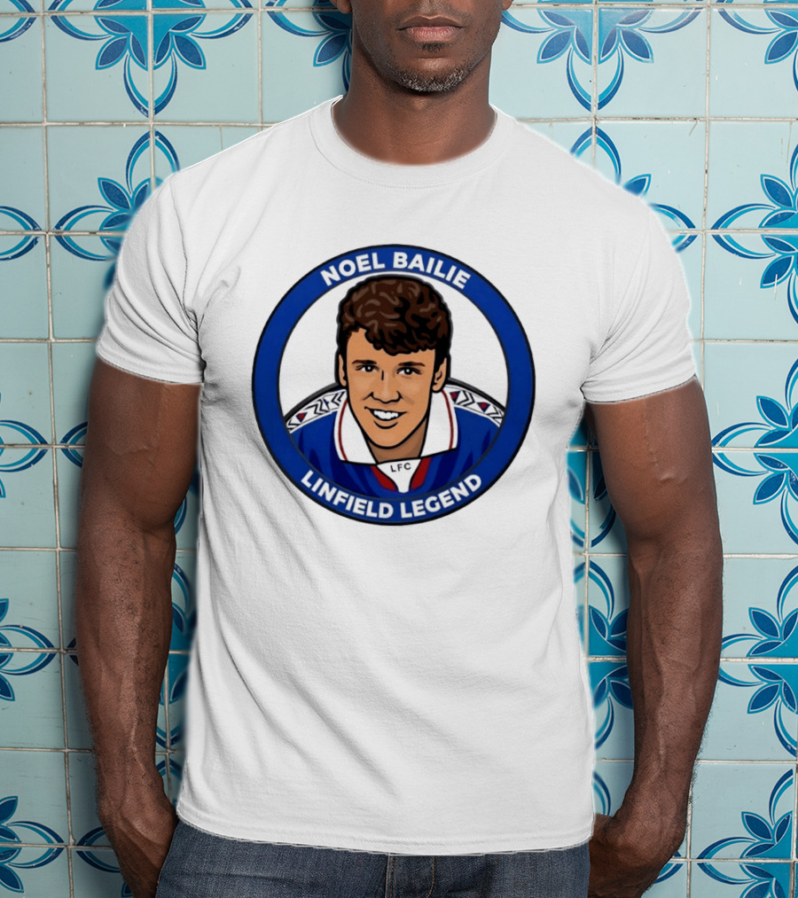 Noel Bailie Linfield Legend LFC Irish Football T-Shirt
