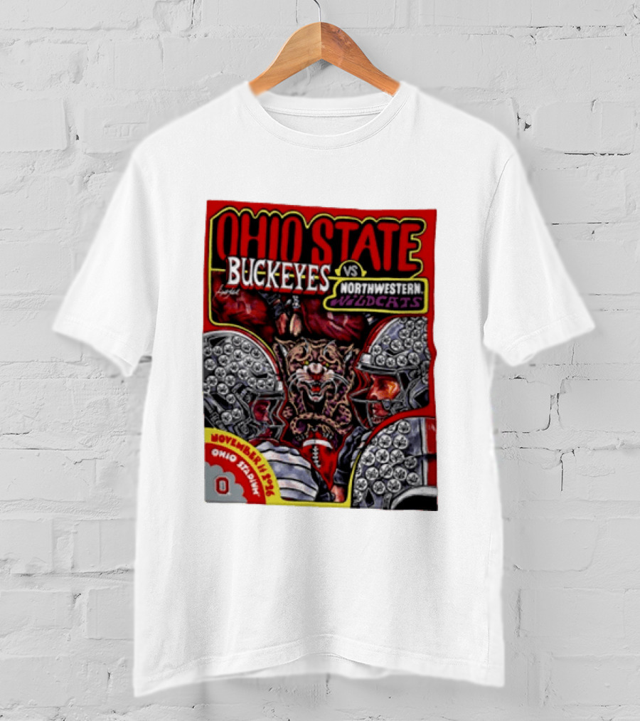 Ohio State Buckeyes Vs Northwestern Wildcats 2026 November Rivalry Ohio Stadium T-Shirt