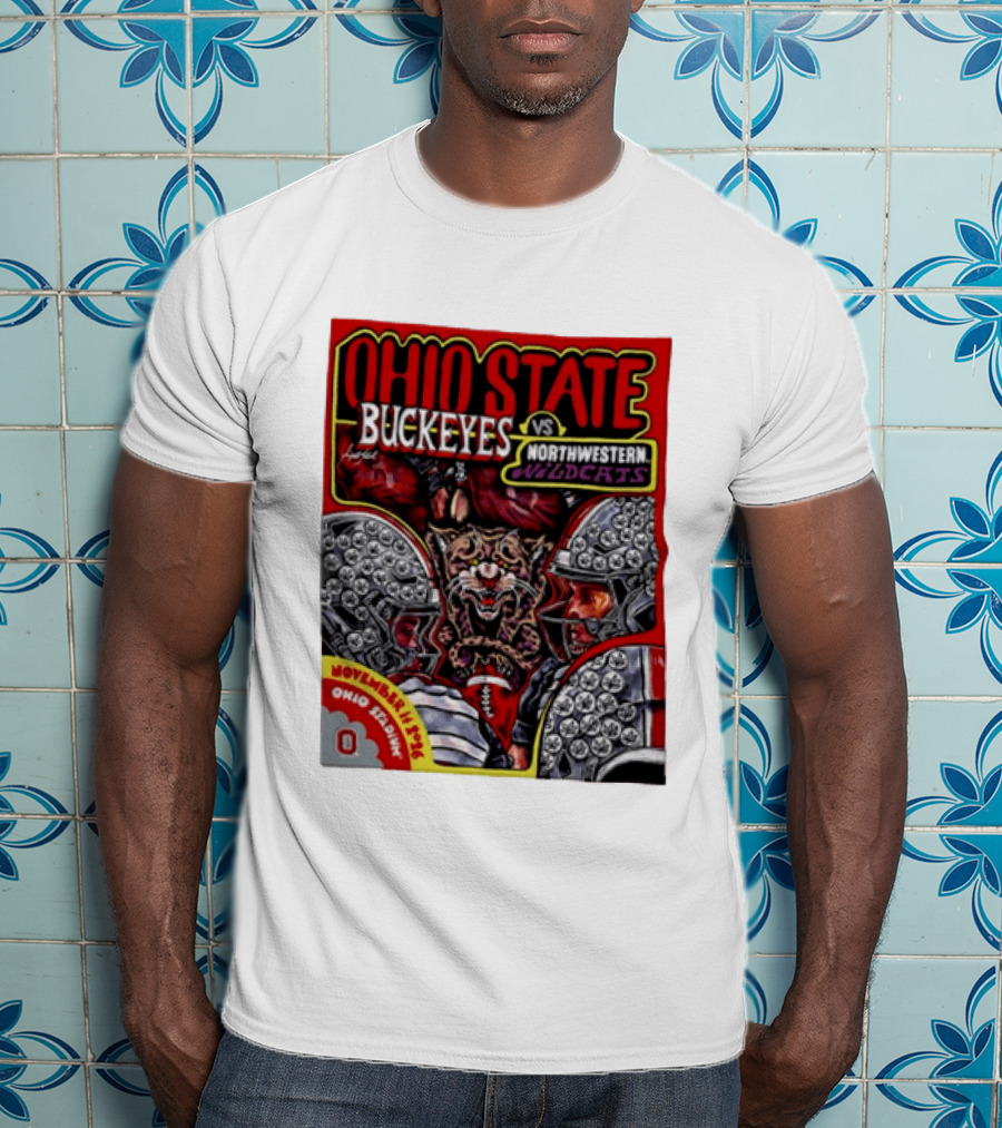 Ohio State Buckeyes Vs Northwestern Wildcats 2026 November Rivalry Ohio Stadium T-Shirt