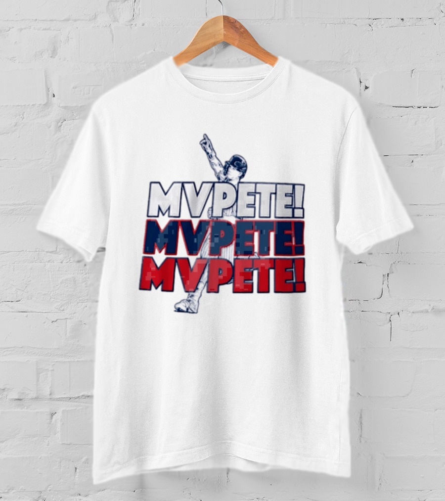 Pete Alonso New York Mets MLB Mvpete The Players Baseball T-Shirt