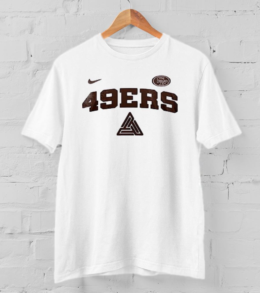 San Francisco 49ers C Brown Nike Triangle Collaboration T-Shirt