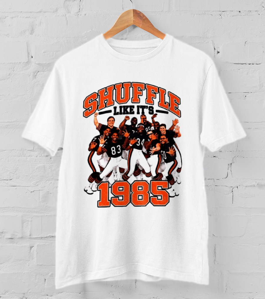 Shuffle Like It's 1985 Chicago Bears Shufflin' Crew 34 T-Shirt