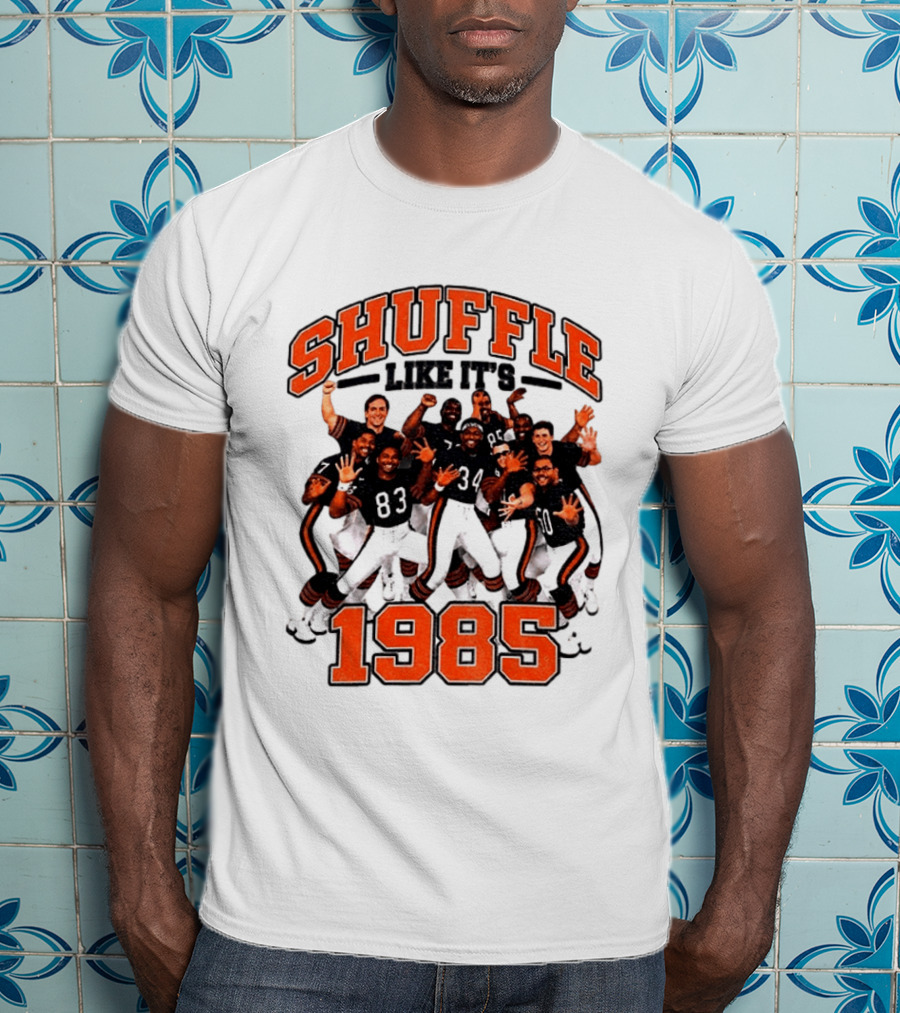 Shuffle Like It's 1985 Chicago Bears Shufflin' Crew 34 T-Shirt