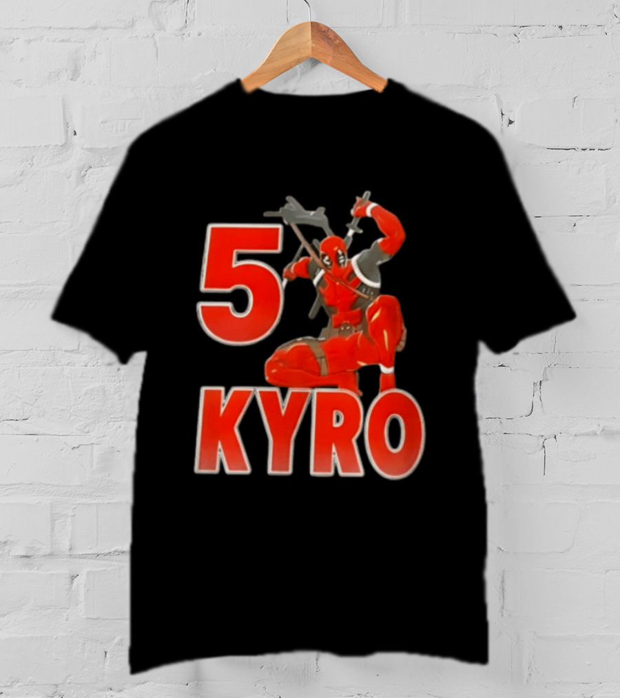5 Kyro Crouching Deadpool With Swords T-Shirt