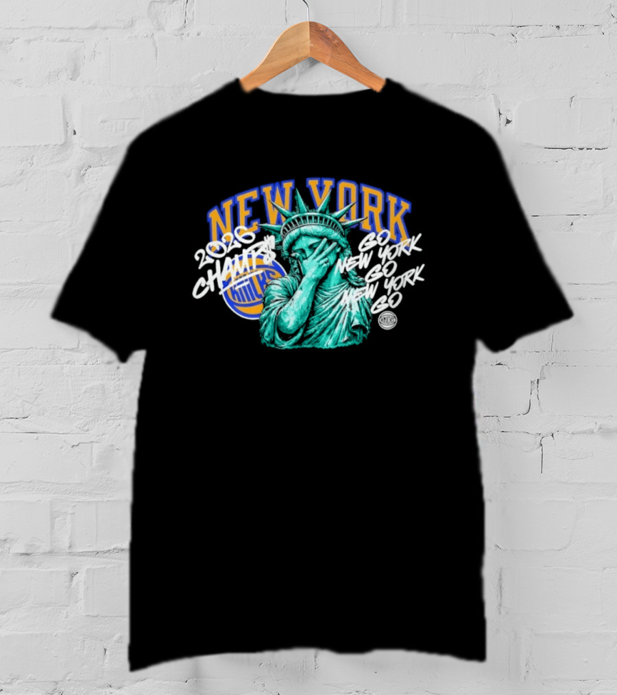 New York Knicks 2026 Champs Liberty Go Go T-Shirt