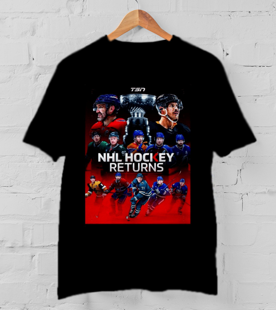 TSN NHL Hockey Returns 2026 2027 Featuring Star Players And Stanley Cup T-Shirt