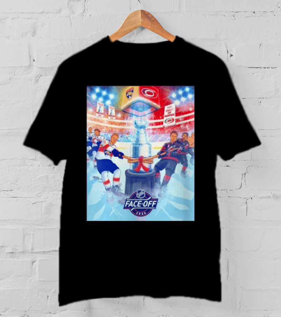 NHL Face Off 2026 Stanley Cup Florida Panthers Vs Carolina Hurricanes Ice Hockey Showdown T-Shirt