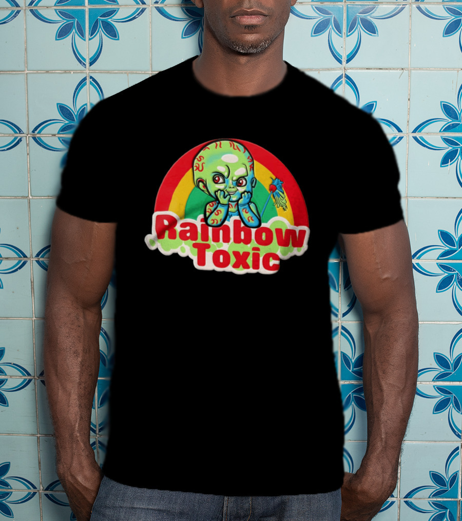 Rainbow Toxic Chucky Green Baby Doll T-Shirt