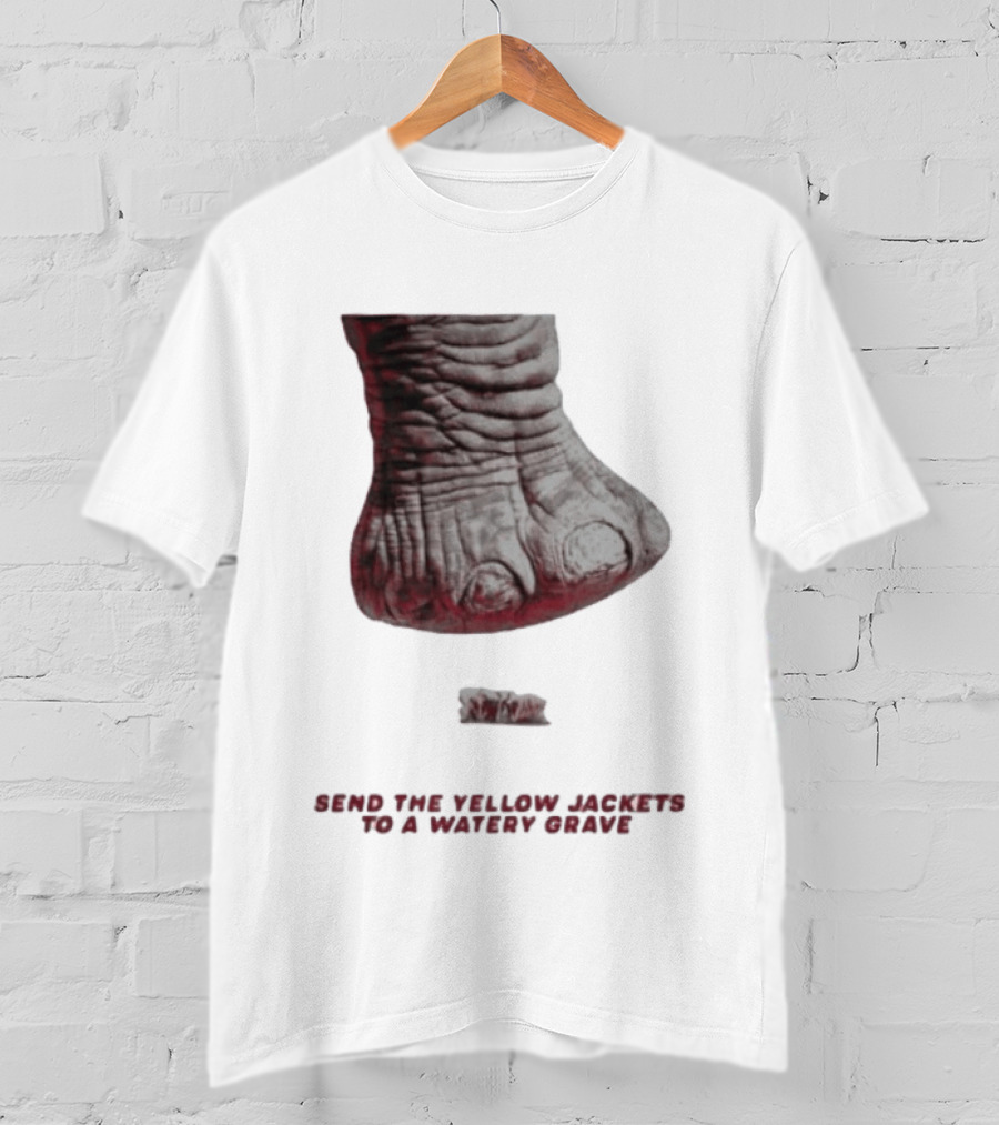 Alabama Hockey Vs Georgia Tech Send The Yellow Jackets To A Watery Grave Vintage Monster Foot T-Shirt