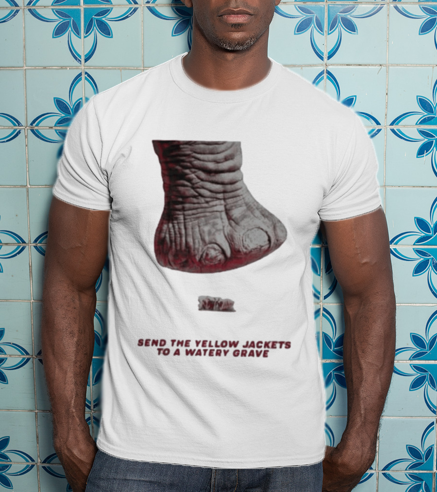 Alabama Hockey Vs Georgia Tech Send The Yellow Jackets To A Watery Grave Vintage Monster Foot T-Shirt