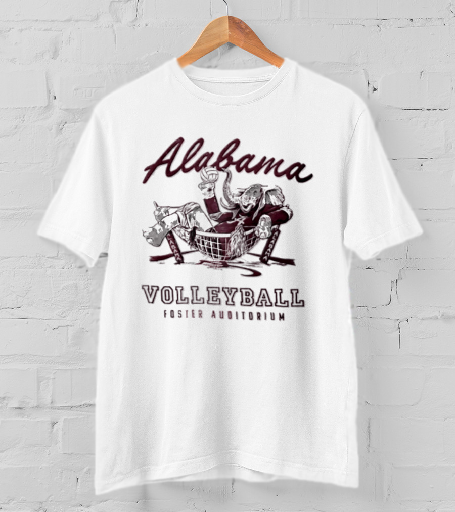 Alabama Volleyball Foster Auditorium Elephant T-Shirt
