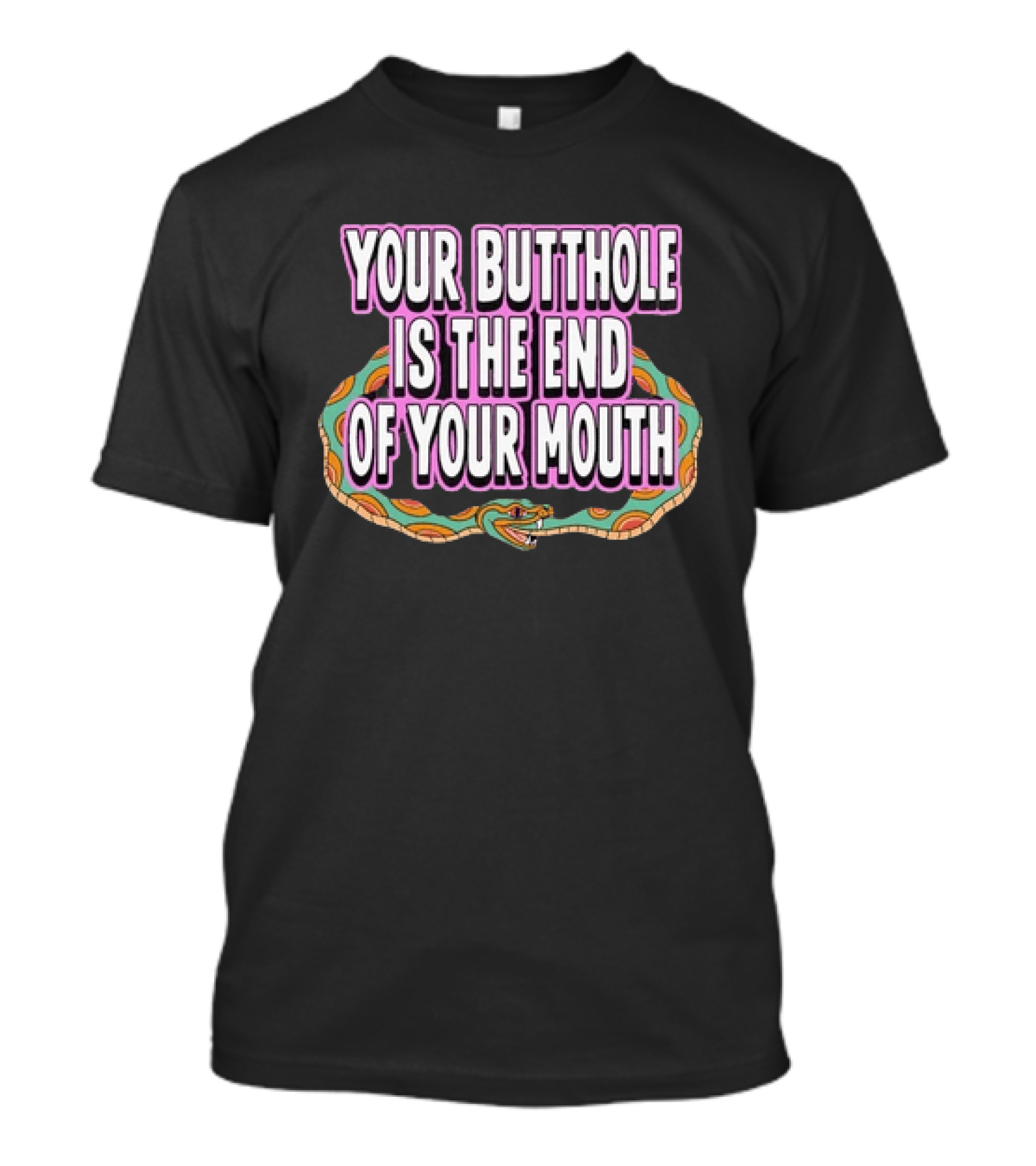 Your Butthole Is The End Of Your Mouth Snake T-Shirt