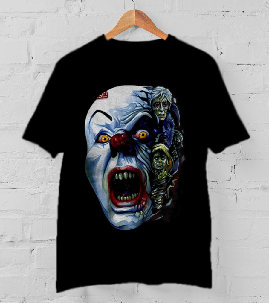 Pennywise The Dancing Clown Stephen King's IT Horror Nightmare Faces T-Shirt