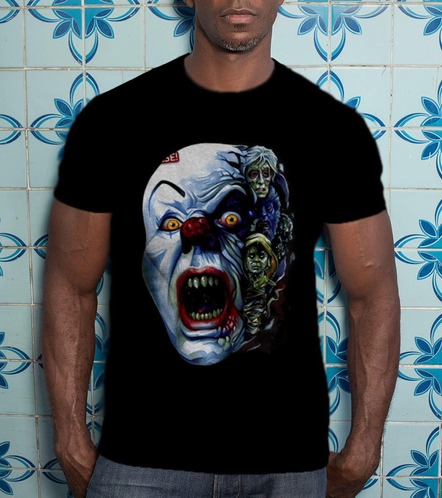 Pennywise The Dancing Clown Stephen King's IT Horror Nightmare Faces T-Shirt