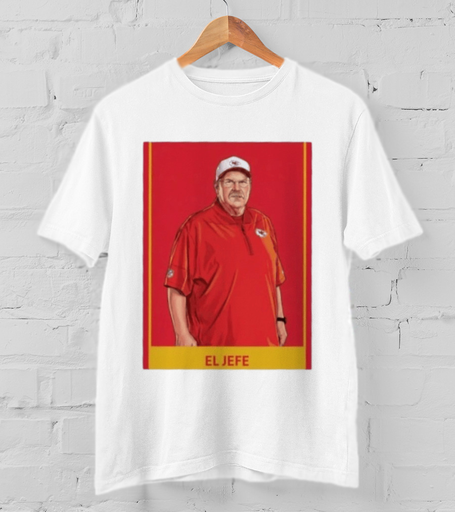 Andy Reid El Jefe Kansas City Chiefs Coach Red Chiefs T-Shirt