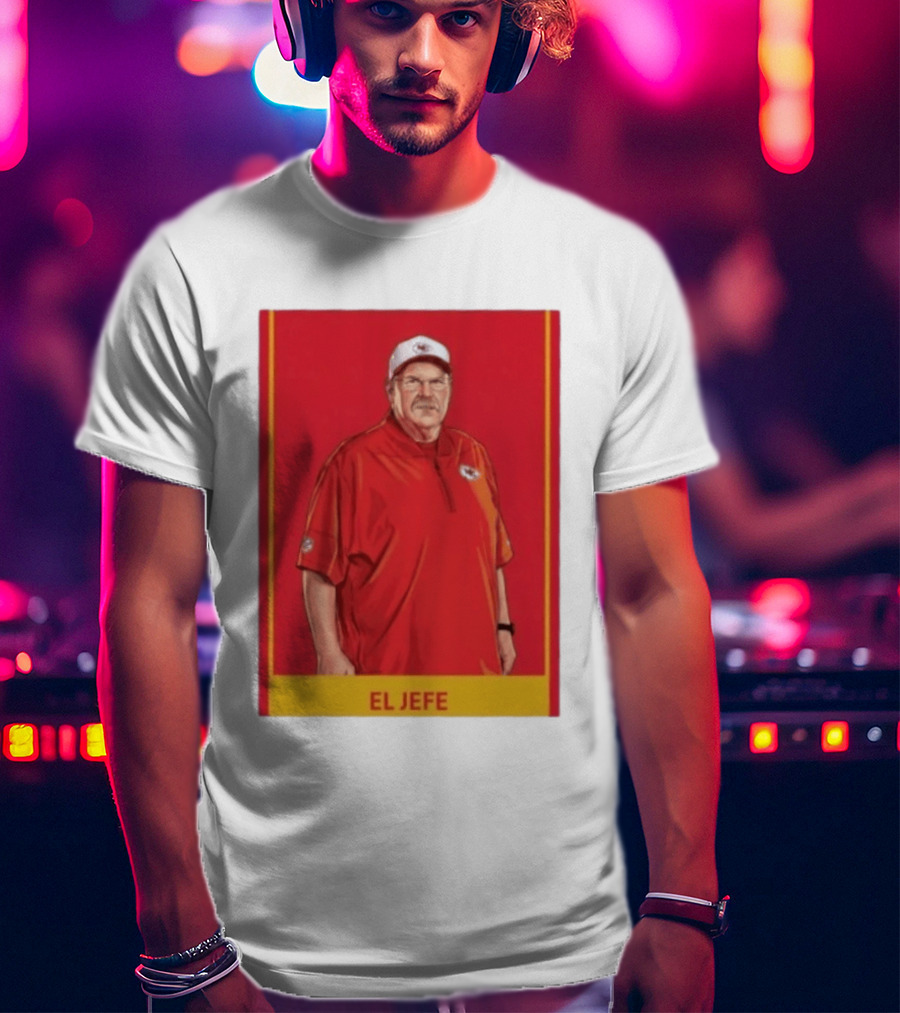 Andy Reid El Jefe Kansas City Chiefs Coach Red Chiefs T-Shirt