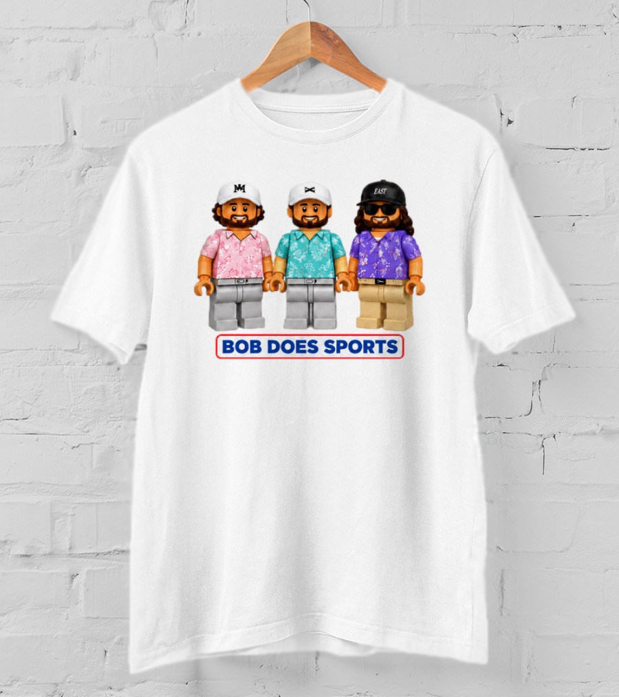 Bob Does Sports Fun Lego Figures With Hats And Sunglasses T-Shirt