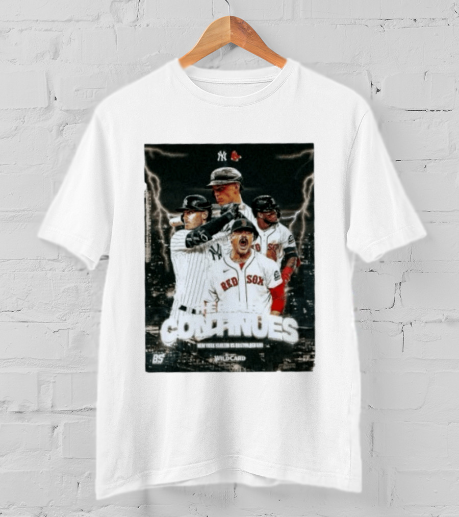 Boston Red Sox Vs New York Yankees 2026 Wildcard Rivalry Continues T-Shirt