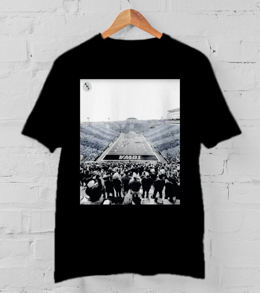 Iowa Football ANF Black And Gold Spirit Game Stadium View T-Shirt