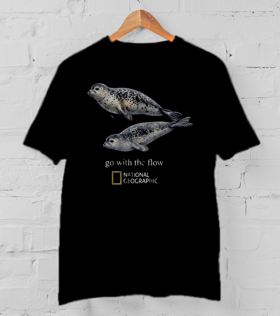 Seal Go With The Flow National Geographic Wildlife Conservation Collaboration T-Shirt