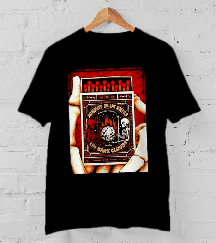 Johnny Blue Skies & The Dark Clouds Mutiny For The Masses Mobile Center Kansas City Sept 26 2026 T-Shirt
