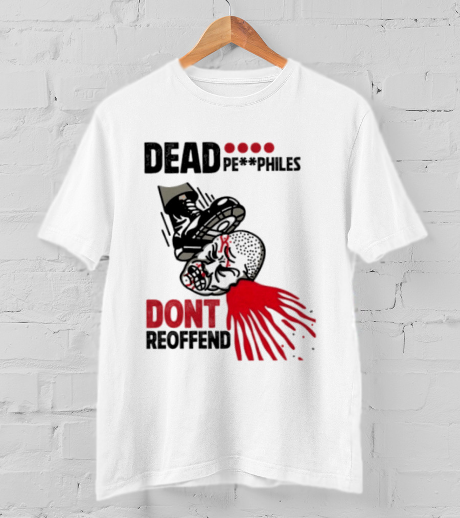 Dead Pedophiles Vigilante Justice Graphic Don't Reoffend T-Shirt