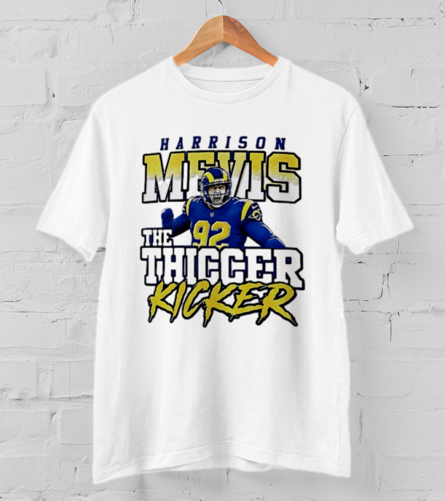 Harrison Mevis Los Angeles Rams The Thiccer Kicker T-Shirt