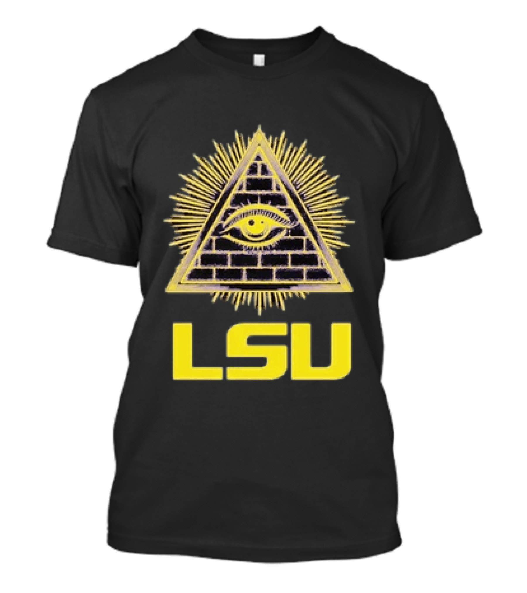 LSU Illuminati Eye Pyramid Tigers Louisiana State University T-Shirt