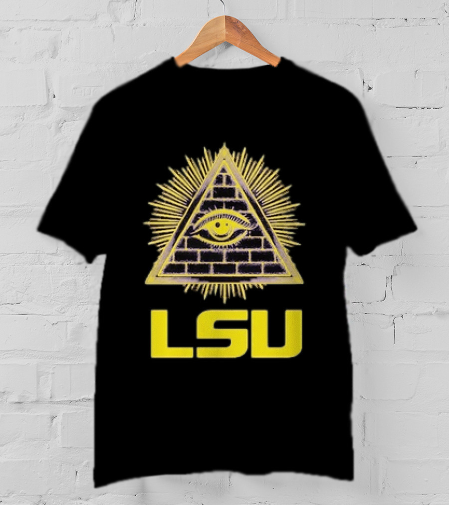 LSU Illuminati Eye Pyramid Tigers Louisiana State University T-Shirt