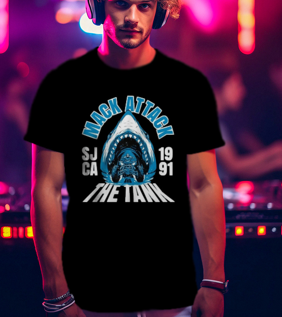 Mack Attack San Jose 1991 The Tank Sharks T-Shirt
