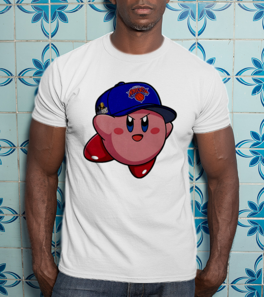 Kirby New York Knicks NBA Hat Featuring Team Colors And Finals Patch T-Shirt
