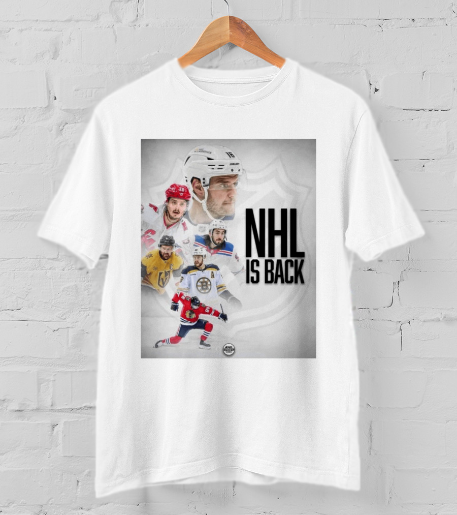NHL 2026 2027 Is Back Featuring Iconic Players And Teams Like Boston Vegas Florida Carolina T-Shirt