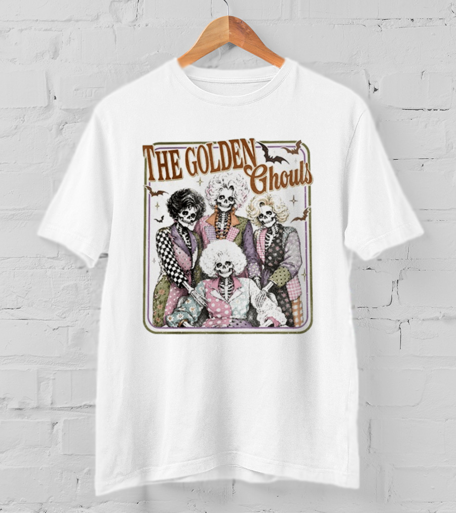 The Golden Ghouls Preppy Halloween Friends 2026 T-Shirt